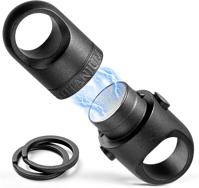 FEGVE Magnetic Quick Release Keychain – One-Hand Detachable Magnet Connector with Secure Lock for Valet & EDC Use - Image 1